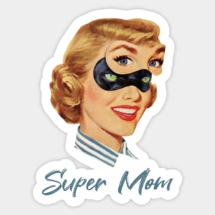 Super Mom Retro Sticker